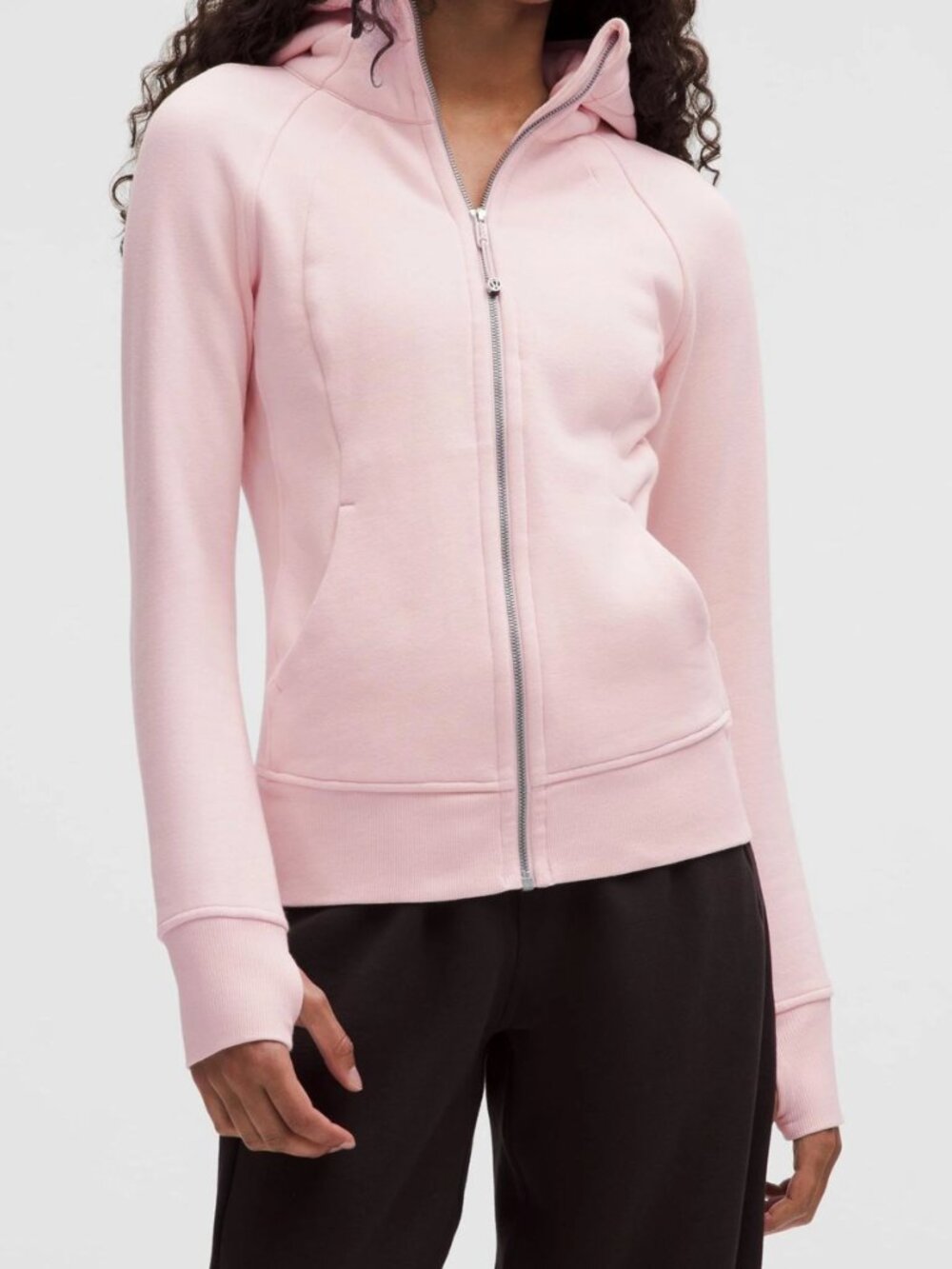 lululemon full zip Scuba - pink